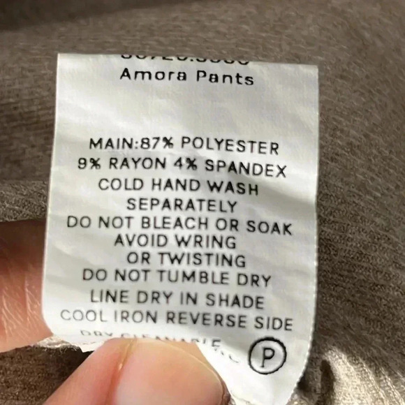 Esmaee Tan Wide Leg Pull On Pants Trousers Size L - Picture 5 of 5